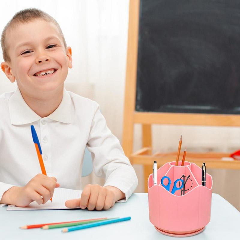 Rotējoši rakstāmgalda organizētāji Galda zīmuļu organizators Atkārtoti lietojams pildspalvas un otas turētājs Rotējošais rakstāmgalda stacionārs organizētājs mājām un