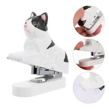 Μίνι φορητό συρραπτικό Lovely Animal Shape Stapler Creative χειροποίητο σκαλισμένο συρραπτικό (Τυχαίο στυλ)