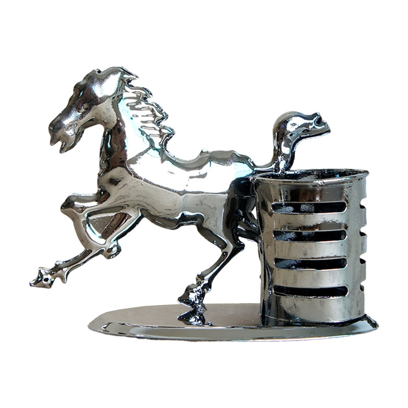 Ukrasna čašica za olovke Željezni držač za pohranu Fino obložen držač kista za kaligrafiju otporan na hrđu za dekoraciju stola u uredskoj sobi