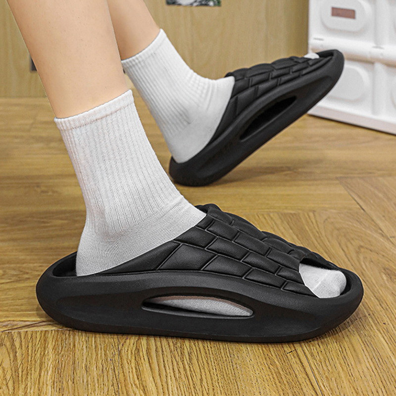 Горещи летни маратонки Чехли Жени Мъже Спортни пързалки Меки Eva Дебели подметки Облачни чехли На открито Унисекс Ежедневни плажни сандали Обувки