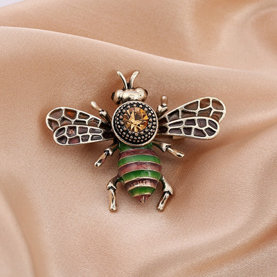 SHMIK Γυναικείες Ανδρικές καρφίτσες με μέλισσα Beetle Crystal Pearl Καρφίτσες Pin Fashion Metal Cute κοσμήματα από έντομα Accessoreis Ρετρό γυναικεία ανδρική καρφίτσα