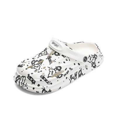 SOLIBEN Летни сандали за мъже Ежедневни плажни чехли Мъжки градински обувки Сандали с неплъзгаща се дебела подметка Сандали за открито Сабо Сандали Унисекс