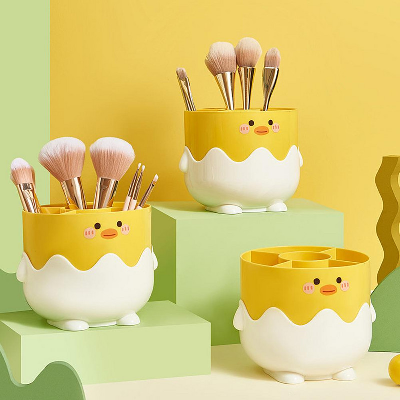 Kutija za pohranu kozmetike Korisni držač za olovke s patkom iz crtanog filma Posuda za četke za šminku Držač za olovke 2 stila