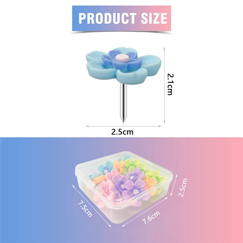 15бр. Пъстри цветни клечки Миниатюри Буталки Декоративни за снимки Стенни карти Табло за обяви Коркови дъски Офис консумативи