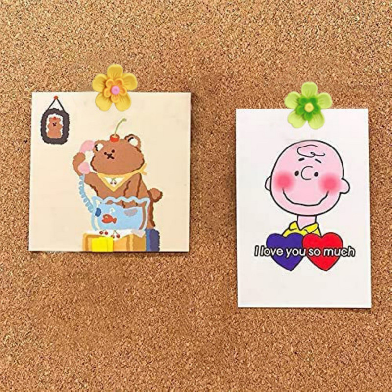 15бр. Пъстри цветни клечки Миниатюри Буталки Декоративни за снимки Стенни карти Табло за обяви Коркови дъски Офис консумативи