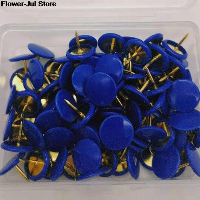 13 цвята 40/100 бр. Домашни офис Цветни карфици за рисуване Булачка Thumbtack Коркова дъска Push Pin Photo Wall Map Markers