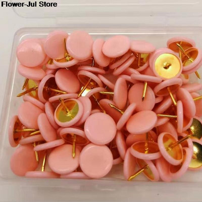 13 цвята 40/100 бр. Домашни офис Цветни карфици за рисуване Булачка Thumbtack Коркова дъска Push Pin Photo Wall Map Markers