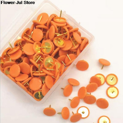 13 цвята 40/100 бр. Домашни офис Цветни карфици за рисуване Булачка Thumbtack Коркова дъска Push Pin Photo Wall Map Markers