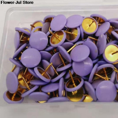 13 цвята 40/100 бр. Домашни офис Цветни карфици за рисуване Булачка Thumbtack Коркова дъска Push Pin Photo Wall Map Markers