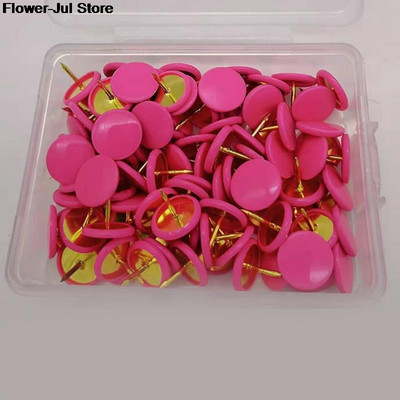 13 цвята 40/100 бр. Домашни офис Цветни карфици за рисуване Булачка Thumbtack Коркова дъска Push Pin Photo Wall Map Markers