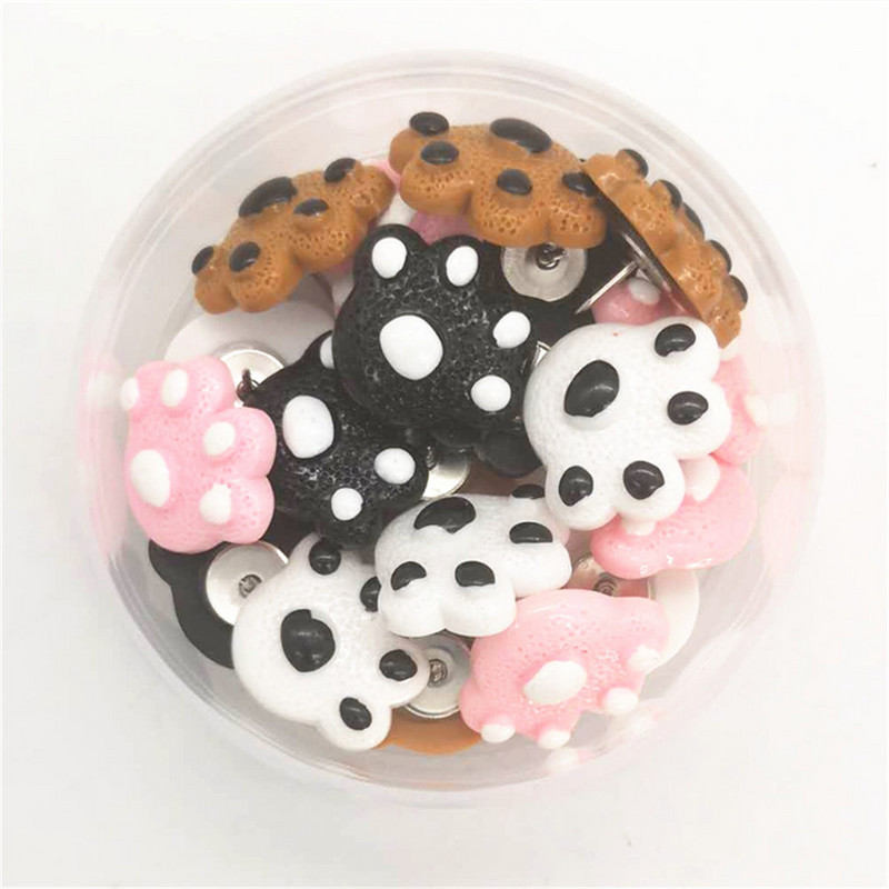 25бр. Сладки лапички, Щипки, Щипки, Щипки, Щипки за тапова дъска, Щипки, щифтове, Декоративни канцеларски бутони, Щифтове, Офис ученически пособия