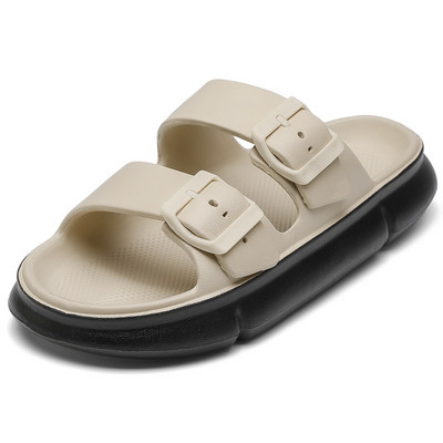 EVA дебела платформа Облачни чехли Мъже Жени Възглавница Плъзгачи Сандал Летни външни плажни обувки Катарама Домашни джапанки за баня