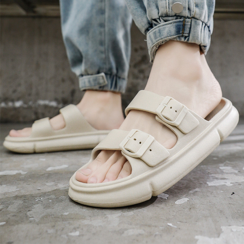 EVA дебела платформа Облачни чехли Мъже Жени Възглавница Плъзгачи Сандал Летни външни плажни обувки Катарама Домашни джапанки за баня