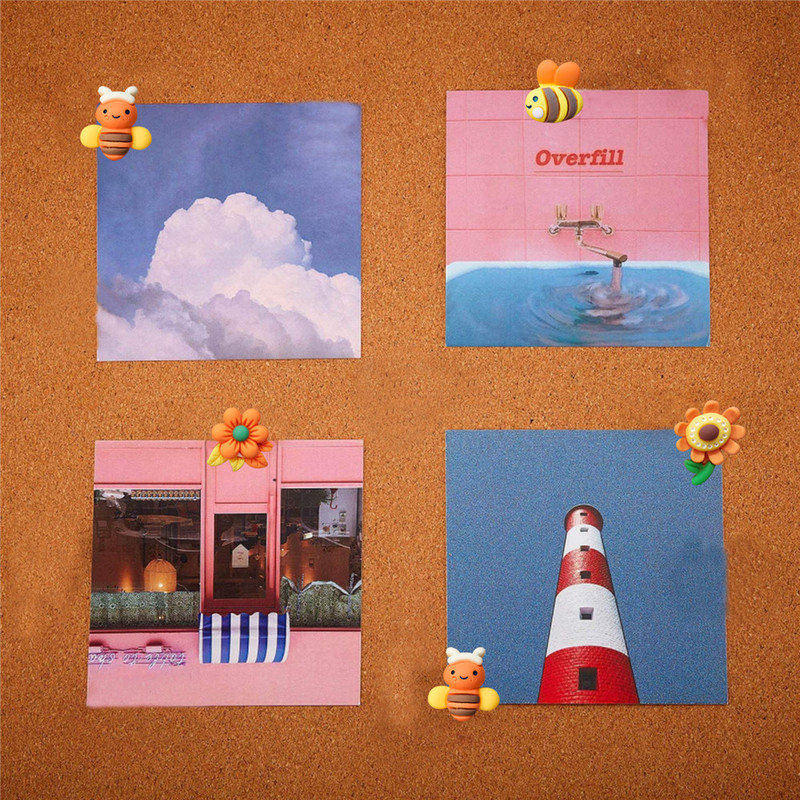 Щипки с формата на пчелно цвете Щифтове за щифтове Щифтове за табла за обяви Коркова дъска Хартиени шпилки за стена със снимки Щифтове за карфици, 30 бр.