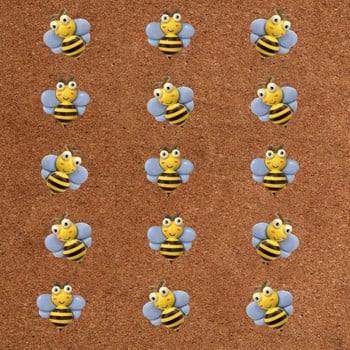 15 τμχ Πινέζες Honeybee Push Pins Thumb Tacks for Notice Board Χαρτί σανίδας φελλού Καρφίτσες τοίχου Καρφίτσες ζαχαροπλαστικής Αναλώσιμα γραφείου