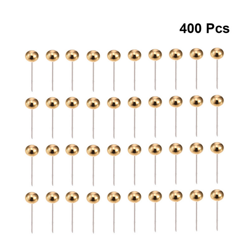 Закопчалки с глава за бутане Палец Кръгла декоративна стенна дъска за маркиране Карта Шиене на перлени перлени мъниста Метална щипка за мъниста