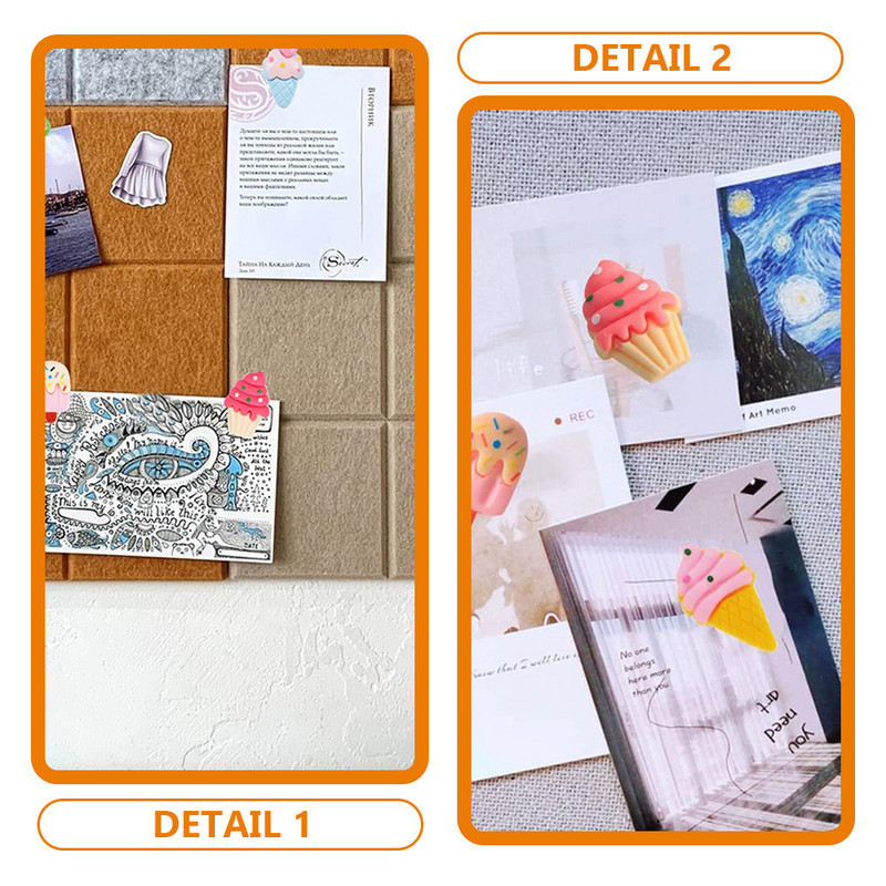 Jäätise tihvtikujuline lauatarvik Korkplaadi tarvikud Multifunktsionaalsed pöidlad igapäevaseks kasutamiseks Push Map Vahetatav