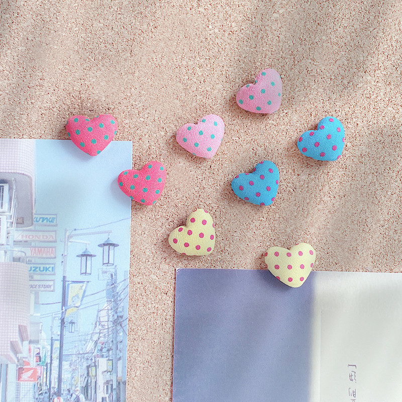 30 komada u obliku srca Push Pin Slatke ukrasne palčeve Photo Memo Bilješke Igle za crtanje Višenamjenski alat Pushpin Plutena ploča
