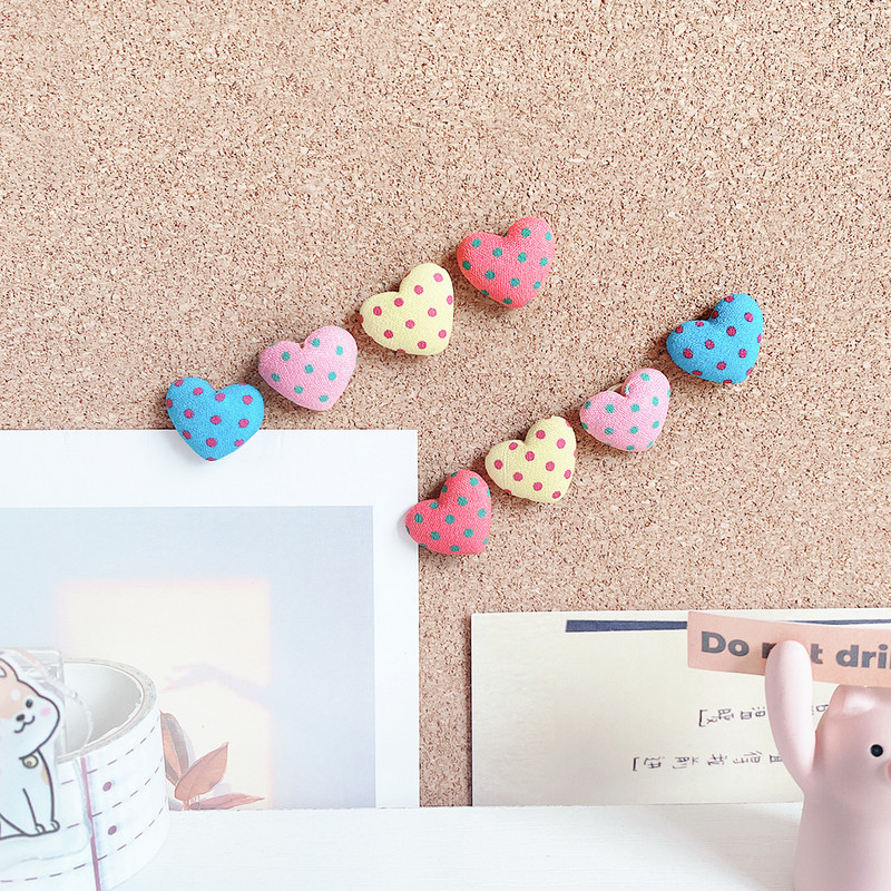 30 komada u obliku srca Push Pin Slatke ukrasne palčeve Photo Memo Bilješke Igle za crtanje Višenamjenski alat Pushpin Plutena ploča
