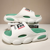 Мъжки чехли 5 см платформа Мъжки меки чехли с въздушна възглавница Eva Дамски чехли Модни джапанки Външни обувки Летни сандали