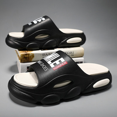 Мъжки чехли 5 см платформа Мъжки меки чехли с въздушна възглавница Eva Дамски чехли Модни джапанки Външни обувки Летни сандали