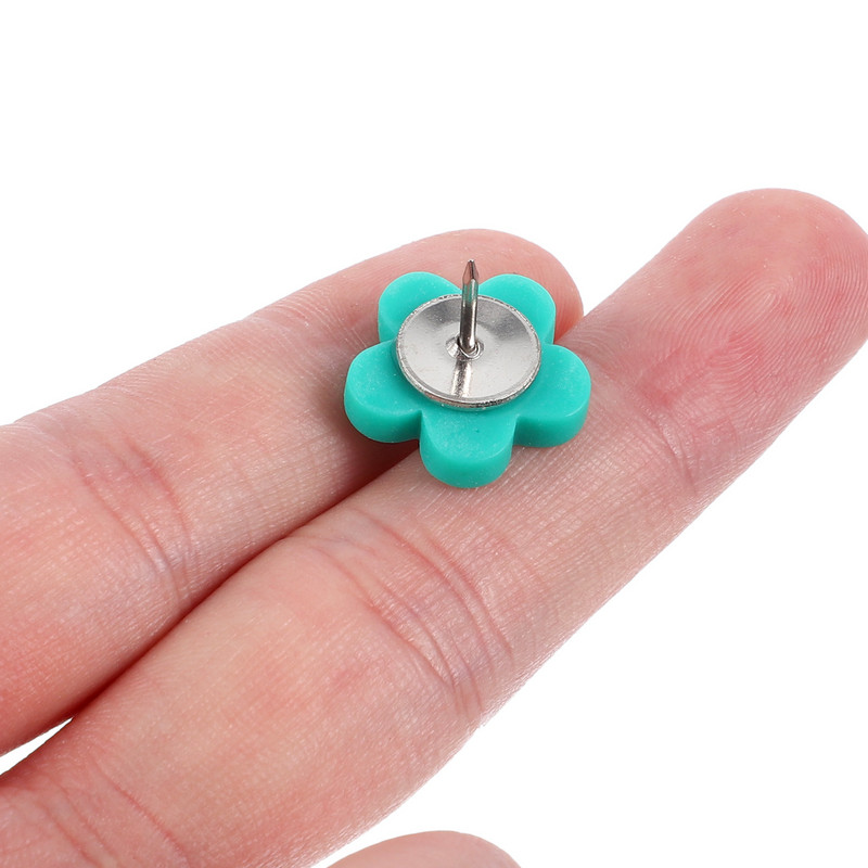 20 tk. Pöidlad teadetetahvel Dekoratiivsed nööpnõelad Lilled Kaartnõelad Plastikust Push Office Õrnad nööpnõelad