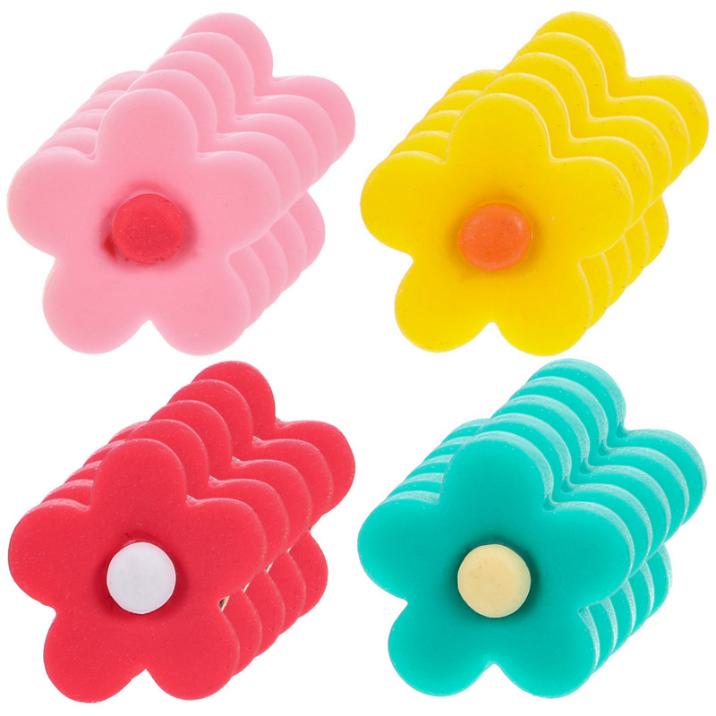 20 tk. Pöidlad teadetetahvel Dekoratiivsed nööpnõelad Lilled Kaartnõelad Plastikust Push Office Õrnad nööpnõelad