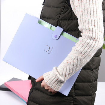 1 τεμ. Νέα τσάντα εγγράφων A4 Kawaii Αδιάβροχη θήκη αρχείων 5 επιπέδων Τσάντα εγγράφων Προμήθειες για χαρτικά γραφείου