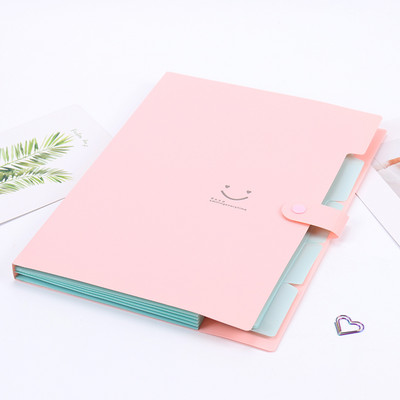 1 τεμ. Νέα τσάντα εγγράφων A4 Kawaii Αδιάβροχη θήκη αρχείων 5 επιπέδων Τσάντα εγγράφων Προμήθειες για χαρτικά γραφείου