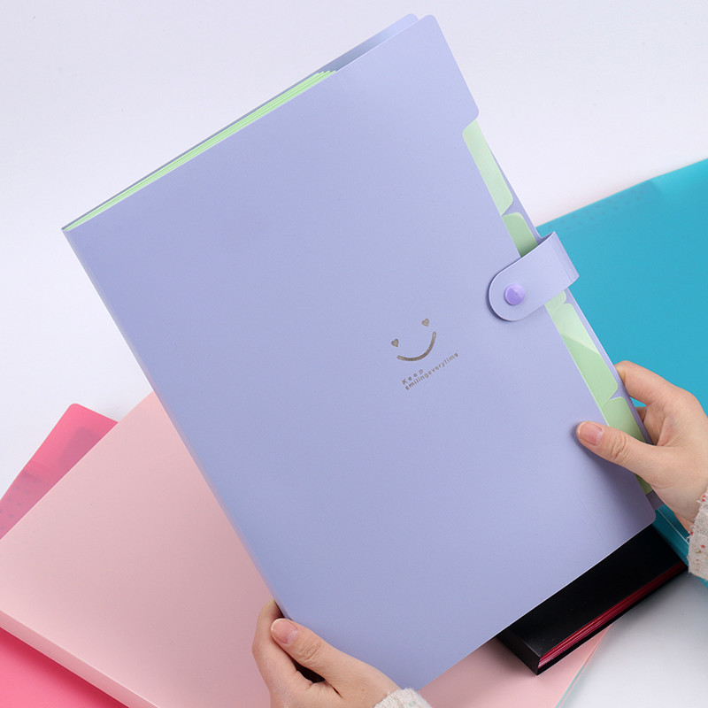 1 τεμ. Νέα τσάντα εγγράφων A4 Kawaii Αδιάβροχη θήκη αρχείων 5 επιπέδων Τσάντα εγγράφων Προμήθειες για χαρτικά γραφείου