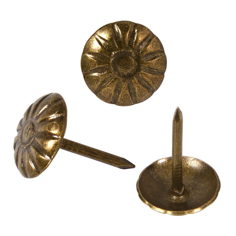 100 vnt. Dekoratyviniai smeigtukai Daisy Apmušalai Smeigtukai Baldai Apmušalų Vinys Baldams, Namų dekoravimui