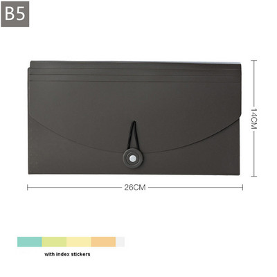 Хартия A4/A3/B5 Мултифункционална папка с 13 решетки Папка за ръчни файлове Органайзер Държач за съхранение Инструменти за съхранение на офис документи