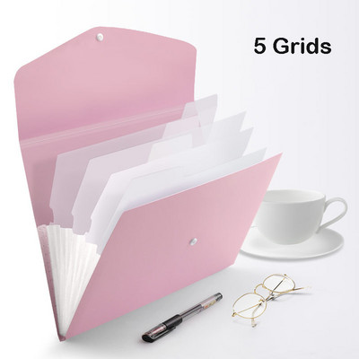 Хартия A4/A3/B5 Мултифункционална папка с 13 решетки Папка за ръчни файлове Органайзер Държач за съхранение Инструменти за съхранение на офис документи