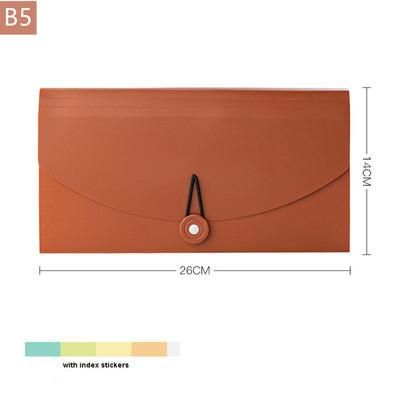 Хартия A4/A3/B5 Мултифункционална папка с 13 решетки Папка за ръчни файлове Органайзер Държач за съхранение Инструменти за съхранение на офис документи