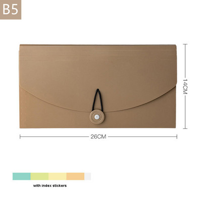 Хартия A4/A3/B5 Мултифункционална папка с 13 решетки Папка за ръчни файлове Органайзер Държач за съхранение Инструменти за съхранение на офис документи