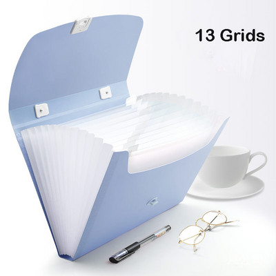 Хартия A4/A3/B5 Мултифункционална папка с 13 решетки Папка за ръчни файлове Органайзер Държач за съхранение Инструменти за съхранение на офис документи