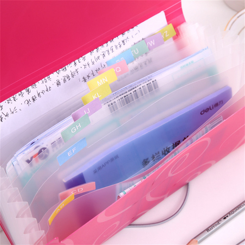 Α6 Organ Bag Expanding File File for Documents Candy Colors Document Folders School Supplies Organizer Σχολικό βιβλιοδετικό γραφείου