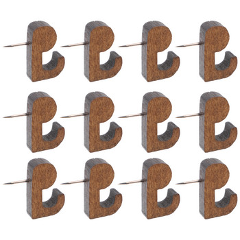 Ξύλινος γάντζος εικόνα Κρεμαστά άγκιστρα Thumb Tacks Push Pin Wall Διακοσμητική σανίδα από φελλό