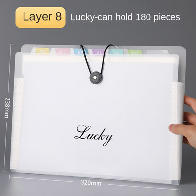 Прозрачна папка за вмъкване на файлове A4 Чанта за документи Многопластов разширяващ се портфейл Държач за папки Органайзер за училищни канцеларски материали