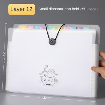 Прозрачна папка за вмъкване на файлове A4 Чанта за документи Многопластов разширяващ се портфейл Държач за папки Органайзер за училищни канцеларски материали