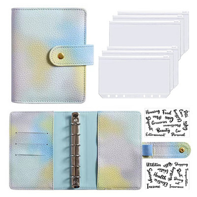 A7 Biudžeto planuotojas Pinigų vokas Sutaupyti pinigai 6 skylių segtuvas finansų valdymui Laisvų lapų nešiojamojo kompiuterio segtuvo korpusas