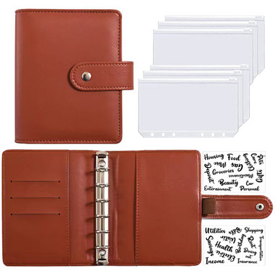 A7 Biudžeto planuotojas Pinigų vokas Sutaupyti pinigai 6 skylių segtuvas finansų valdymui Laisvų lapų nešiojamojo kompiuterio segtuvo korpusas