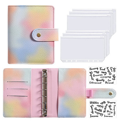 A7 Biudžeto planuotojas Pinigų vokas Sutaupyti pinigai 6 skylių segtuvas finansų valdymui Laisvų lapų nešiojamojo kompiuterio segtuvo korpusas