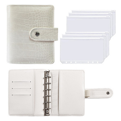 A7 Biudžeto planuotojas Pinigų vokas Sutaupyti pinigai 6 skylių segtuvas finansų valdymui Laisvų lapų nešiojamojo kompiuterio segtuvo korpusas