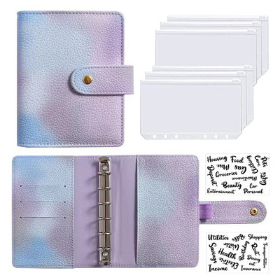 A7 Biudžeto planuotojas Pinigų vokas Sutaupyti pinigai 6 skylių segtuvas finansų valdymui Laisvų lapų nešiojamojo kompiuterio segtuvo korpusas