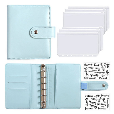 A7 Biudžeto planuotojas Pinigų vokas Sutaupyti pinigai 6 skylių segtuvas finansų valdymui Laisvų lapų nešiojamojo kompiuterio segtuvo korpusas