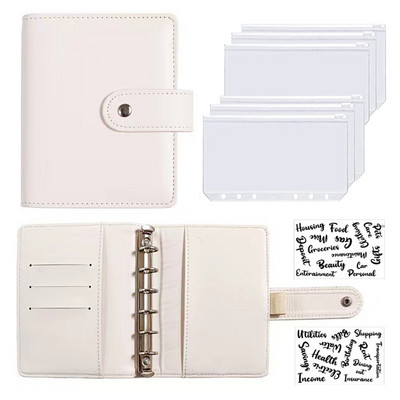 A7 Biudžeto planuotojas Pinigų vokas Sutaupyti pinigai 6 skylių segtuvas finansų valdymui Laisvų lapų nešiojamojo kompiuterio segtuvo korpusas