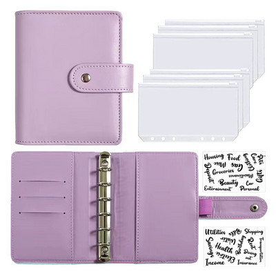 A7 Biudžeto planuotojas Pinigų vokas Sutaupyti pinigai 6 skylių segtuvas finansų valdymui Laisvų lapų nešiojamojo kompiuterio segtuvo korpusas