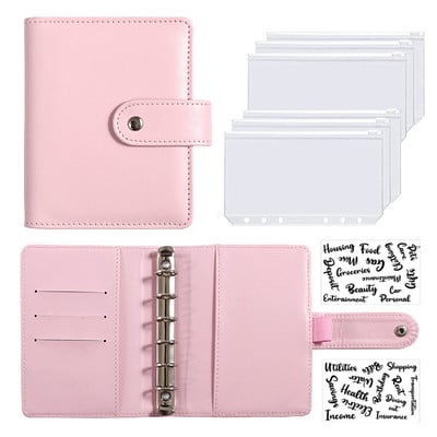 A7 Biudžeto planuotojas Pinigų vokas Sutaupyti pinigai 6 skylių segtuvas finansų valdymui Laisvų lapų nešiojamojo kompiuterio segtuvo korpusas