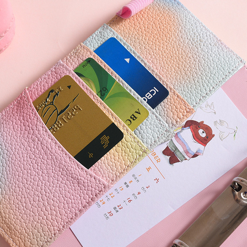 A7 Biudžeto planuotojas Pinigų vokas Sutaupyti pinigai 6 skylių segtuvas finansų valdymui Laisvų lapų nešiojamojo kompiuterio segtuvo korpusas